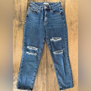 PacSun Blue Ripped Mom Jeans sz 25 EUC